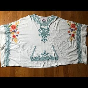 Johnny Was embroidered boho shirt
